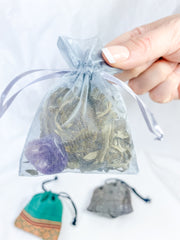 Lucid Dreams Mugwort Pouch with Amethyst Small