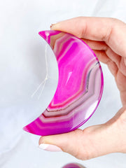Agate Moon Christmas Tree Ornament | Pink