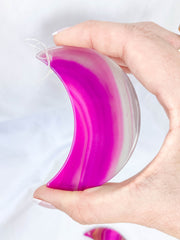 Agate Moon Christmas Tree Ornament | Pink
