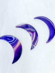 Agate Moon Christmas Tree Ornament | Purple