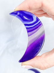 Agate Moon Christmas Tree Ornament | Purple