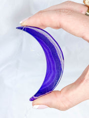 Agate Moon Christmas Tree Ornament | Purple