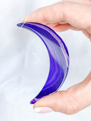 Agate Moon Christmas Tree Ornament | Purple