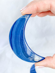 Agate Moon Christmas Tree Ornament | Blue