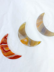 Agate Moon Christmas Tree Ornament | Sunset