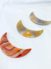 Agate Moon Christmas Tree Ornament | Sunset