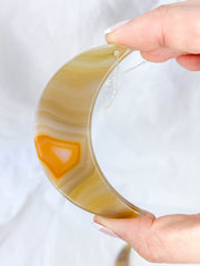 Agate Moon Christmas Tree Ornament | Sunset
