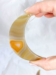 Agate Moon Christmas Tree Ornament | Sunset