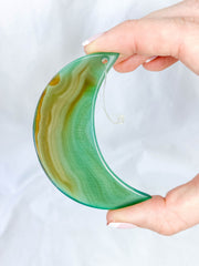 Agate Moon Christmas Tree Ornament | Green