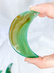 Agate Moon Christmas Tree Ornament | Green