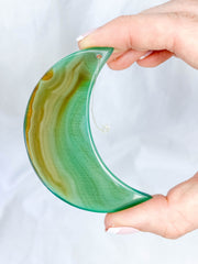 Agate Moon Christmas Tree Ornament | Green