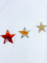Agate Star Christmas Tree Ornament | Sunset