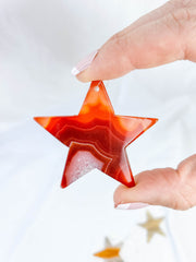 Agate Star Christmas Tree Ornament | Sunset
