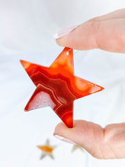 Agate Star Christmas Tree Ornament | Sunset