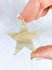 Agate Star Christmas Tree Ornament | Sunset