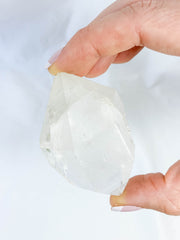 Clear Quartz Double Terminated Polished Point with Inclusions 116g