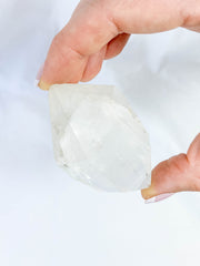Clear Quartz Double Terminated Polished Point with Inclusions 116g