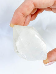 Clear Quartz Double Terminated Polished Point with Inclusions 116g