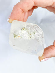 Clear Quartz Double Terminated Polished Point with Inclusions 116g