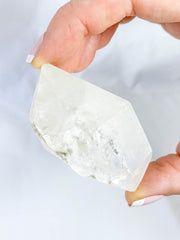 Clear Quartz Double Terminated Polished Point with Inclusions 116g