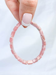 Rhodochrosite Bracelet | Small Square