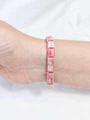 Rhodochrosite Bracelet | Small Square