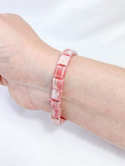 Rhodochrosite Bracelet | Small Square
