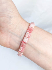 Rhodochrosite Bracelet | Small Square