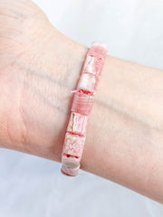 Rhodochrosite Bracelet | Small Square