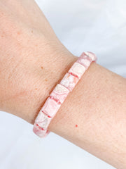 Rhodochrosite Bracelet | Small Square