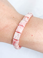Rhodochrosite Bracelet | Small Square
