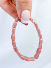 Rhodochrosite Bracelet | Medium Rounded