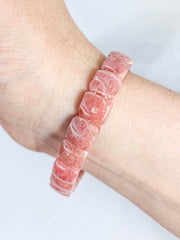 Rhodochrosite Bracelet | Medium Rounded