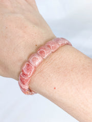 Rhodochrosite Bracelet | Medium Rounded