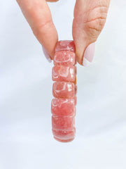 Rhodochrosite Bracelet | Large Rounded