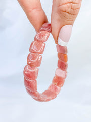 Rhodochrosite Bracelet | Large Rounded