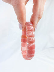 Rhodochrosite Bracelet | Large Rounded