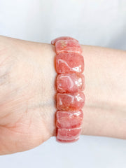 Rhodochrosite Bracelet | Large Rounded