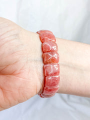 Rhodochrosite Bracelet | Large Rounded