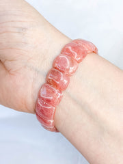 Rhodochrosite Bracelet | Large Rounded