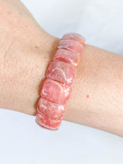 Rhodochrosite Bracelet | Large Rounded