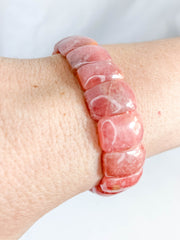 Rhodochrosite Bracelet | Large Rounded