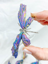 Kyanite Rainbow Aura Dragonfly
