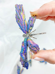 Kyanite Rainbow Aura Dragonfly