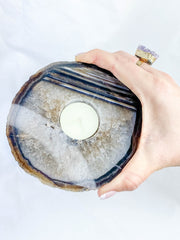 Agate Charcoal Candle Base 570g