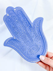 Hamsa Wooden Dish | Blue