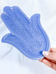 Hamsa Wooden Dish | Blue