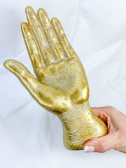 Gold Mystical Hand Statue