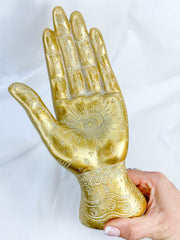 Gold Mystical Hand Statue