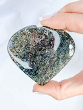 Rutile Black Quartz Heart | Medium